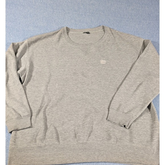Other - Team USA Olympics Embroidered Crewneck Sweatshirt Grey Fleece Pullover JCP
